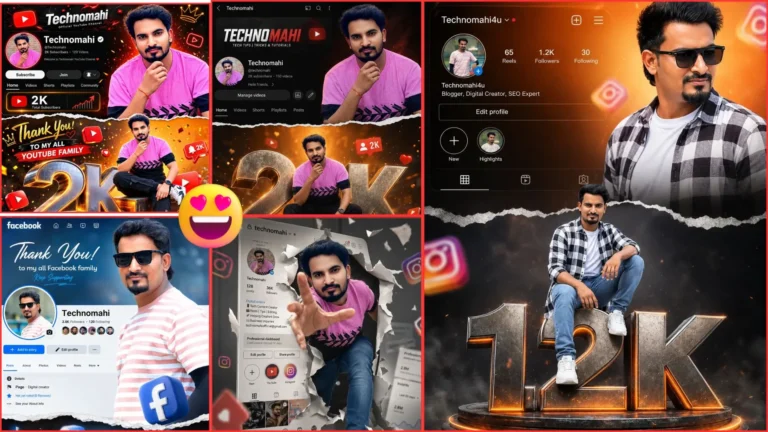 Instagram Profile Followers Poster AI Photo