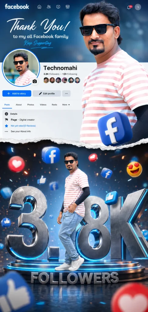 Instagram Profile Followers Poster AI Photo