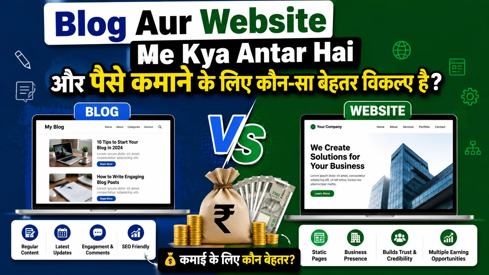 Blog Aur Website Me Kya Antar Hai
